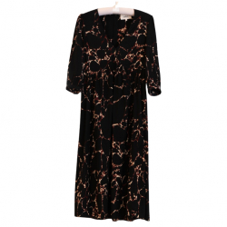 ba&sh Robe midi à motif abstrait Mosiris