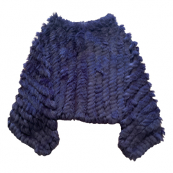 Oakwood Purple fur poncho