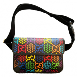 Gucci GG supreme monogramme psychidelic slim belt bag