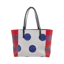 Etro Jockey Club tote bag in multicoloured leather white black and white handle