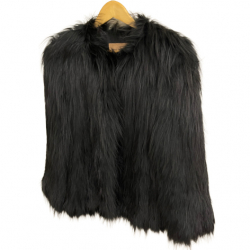 Yves Salomon Knitted fox fur jacket