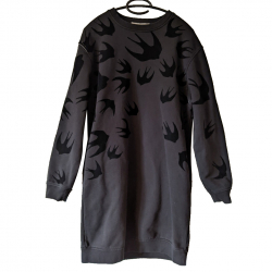 Alexander McQueen Robe noire « vol d’hirondelles » M