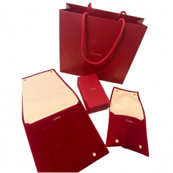 Cartier 2 Reiseetuis für Schmuck und 1 Reinigungsset
