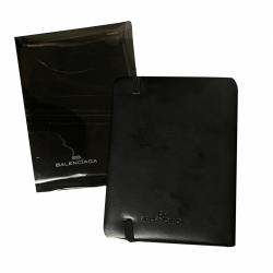 Balenciaga Porte-cartes de visite en cuir avec logo gaufré