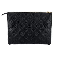 Louis Vuitton Coussin PM Monogram Embossed Leather Black