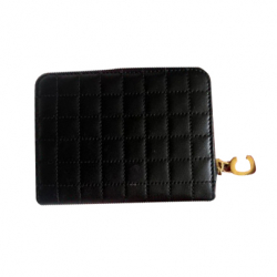 Celine Quilted square card wallet with zip