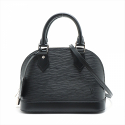Louis Vuitton Alma BB Epi 2-Way Handbag Black