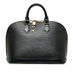 Louis Vuitton AB Louis Vuitton Black Epi Leather Leather Epi Alma PM France