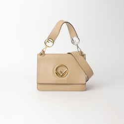 Fendi Kan I F Leather Shoulder Bag