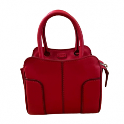 Tod's Red leather bag model Sella mini