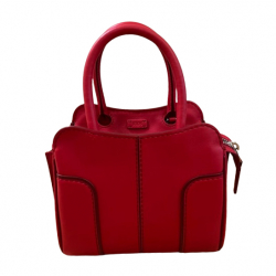 Tod's Sac en cuir rouge modèle Sella mini