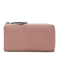 Louis Vuitton B Louis Vuitton Pink Calf Leather Taurillon Comete Wallet France