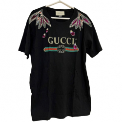 Gucci T-Shirt mit veredeltem Logo