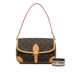 Louis Vuitton AB Louis Vuitton Brown Monogram Canvas Canvas Monogram Diane Italy