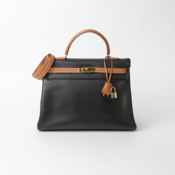 Hermès HERMES Kelly 35 〇Z Engraved Handbag