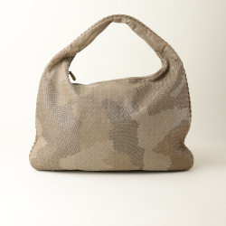 Bottega Veneta Intrecciato Embroidered Camouflage Maxi Hobo Bag
