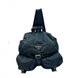 Prada Blue Prada Nylon Backpack