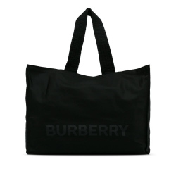 Burberry AB Burberry Black Nylon Fabric Logo Shopper Tote China