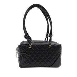 Chanel B Chanel Black Lambskin Leather Leather Cambon Ligne Shoulder Bag France