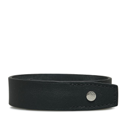 Hermès AB Hermes Black Calf Leather Bracelet France
