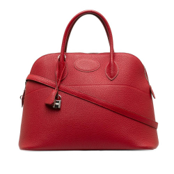 Hermès AB Hermes Red Calf Leather Taurillon Bolide 31 France