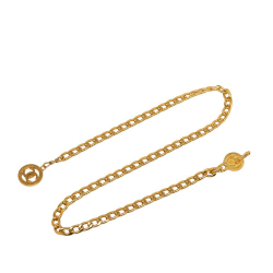 Chanel B Chanel Gold Gold Plated Metal Medallion Chain-Link Belt France
