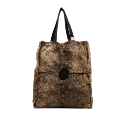 Chanel AB Chanel Brown Fur Natural Material Lapin Tote Bag France