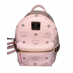 MCM STRONG MINI BACKPACK IN VISETOS WITH SIDE RIVETS
