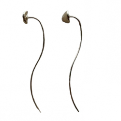 Saks Fifth Avenue boucles d'oreilles en fil ondulé en or 14K