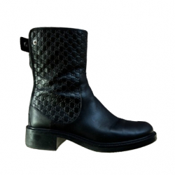 Gucci Bottes d'équitation en cuir