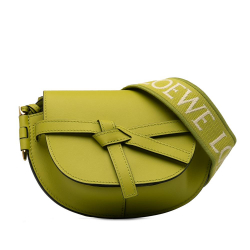 Loewe AB LOEWE Green Light Green Calf Leather Mini Gate Crossbody Bag Spain
