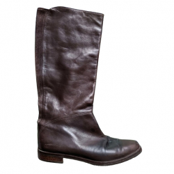 Bally Braune Stiefel aus feinem, weichem Leder