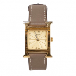 Hermès HERMÉS Gold Plated Heure H Watch