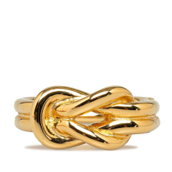 Hermès AB Hermes Gold Gold Plated Metal Regate Scarf Ring France