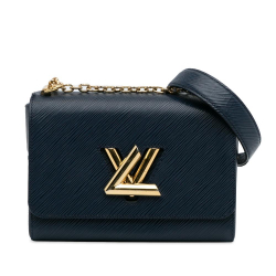 Louis Vuitton B Louis Vuitton Blue Navy Epi Leather Leather Epi Twist MM France