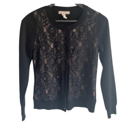 Ann Taylor Strickjacke aus Wolle mit Spitze