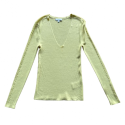 Equipment Top en maille myriane, sorbet limon