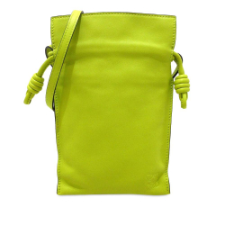 Loewe AB LOEWE Green Light Green Calf Leather Flamenco Knot Crossbody Bag Spain