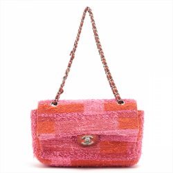 Chanel Red Tweed Chanel Flap Bag