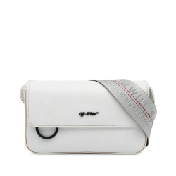 Off-White AB Off-White White Calf Leather Crossbody bag Italy