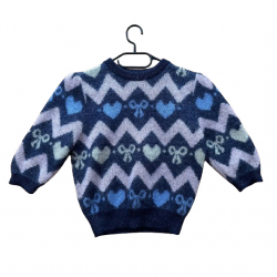 Alessandra Rich Top en tricot intarsia à motifs