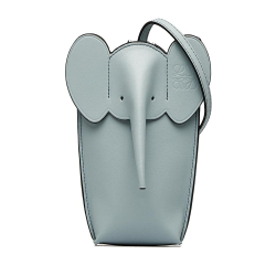 Loewe A LOEWE Blue Light Blue Calf Leather Elephant Pocket Crossbody Bag Spain