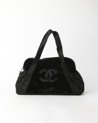 Chanel Cc Coco Velvet Weekend Bag