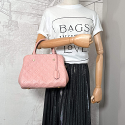 Louis Vuitton Montaigne BB Empreinte Leather 2-Ways Tote Bag Pink