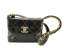 Chanel Black Leather Chanel Shoulder Bag