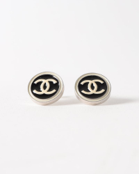 Chanel Vintage Earrings Enamel Clip On
