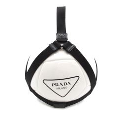 Prada AB Prada White with Black Chemical Fiber Fabric Logo Soccer Ball China
