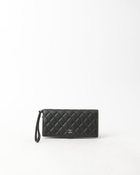 Chanel Caviar Long Strap Wallet