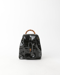 Gucci Bamboo Mini Patent Backpack