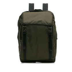 Prada AB Prada Green Dark Green Nylon Fabric Tessuto Re- Montagna Backpack China